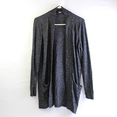 J. Crew Women's S Gray Heather Long Sleeve Stretch Cardigan with Pockets