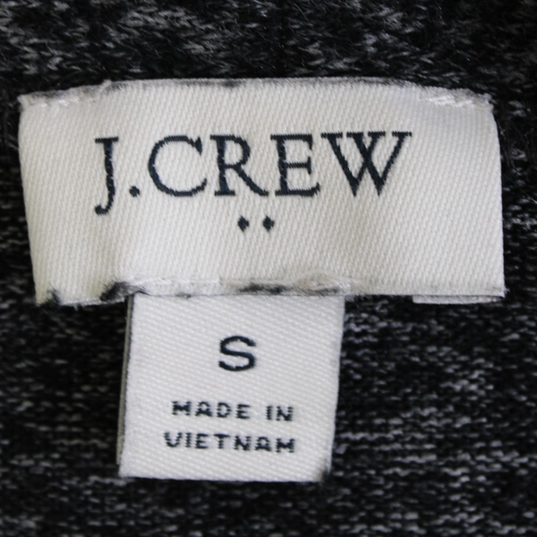 J. Crew Women's S Gray Heather Long Sleeve Stretch Cardigan with Pockets
