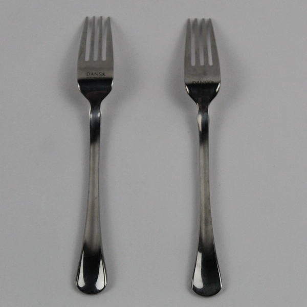 Set of 2 Dansk Escapade 18/10 Stainless Steel Dessert Forks
