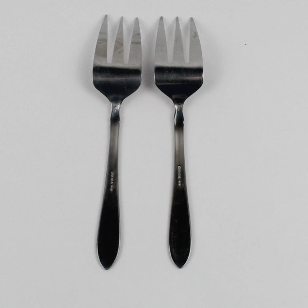 Set of 2 Oneida Simba 18/0 Stainless Steel Meat Serving Forks