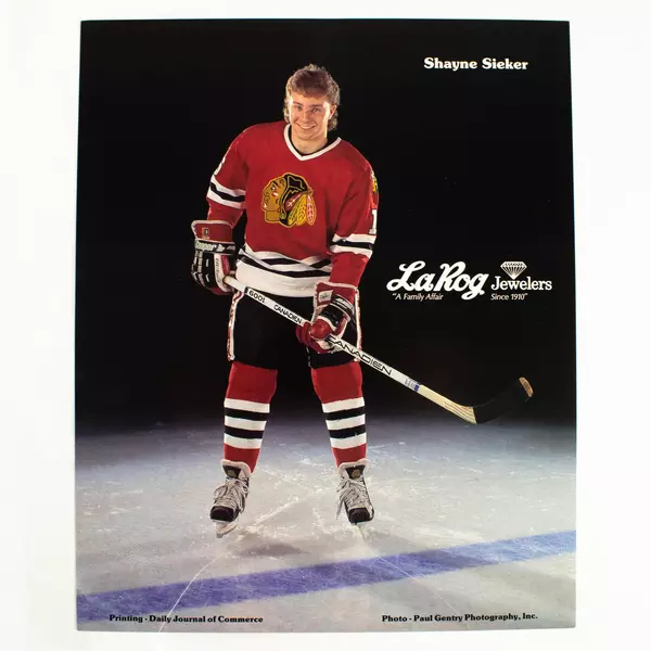 Lot of 2 Portland Winterhawks 8x10 Photos Shayne Sieker Brantt Myhres