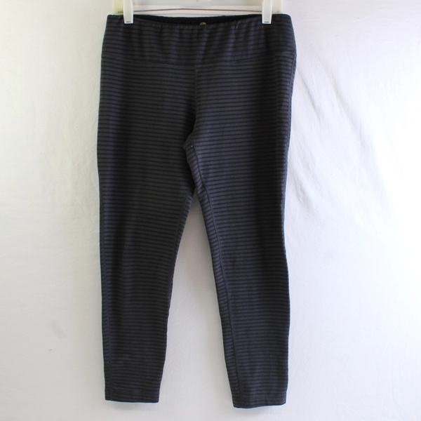 90 Degree by Reflex Women's Cropped Leggings Size L Black Gray Activewear