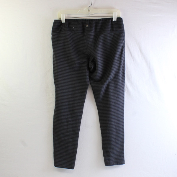 90 Degree by Reflex Women's Cropped Leggings Size L Black Gray Activewear