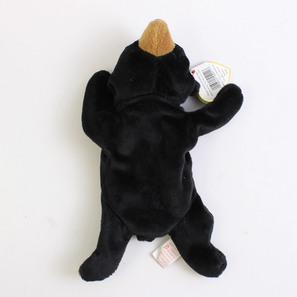 Ty Beanie Baby Blackie 1993 Black Bear Plushy Doll Toy With Ear Tag Error 1994