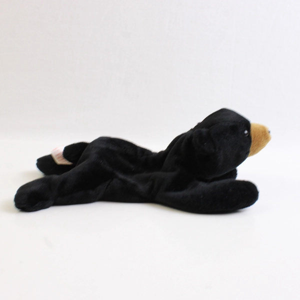 Ty Beanie Baby Blackie 1993 Black Bear Plushy Doll Toy With Ear Tag Error 1994