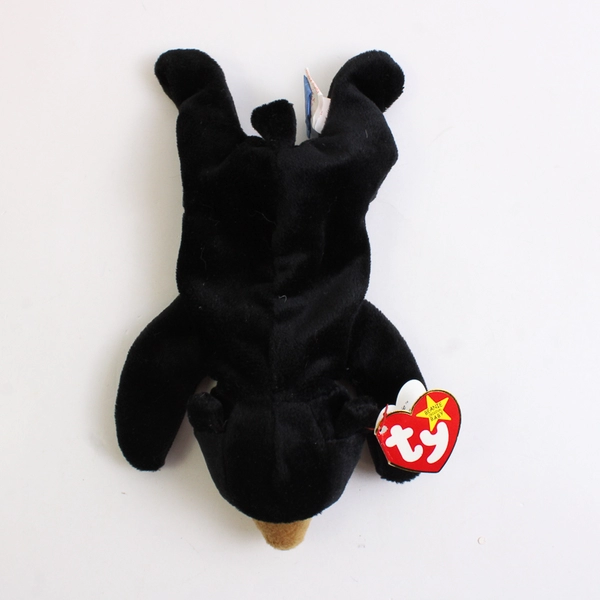 Ty Beanie Baby Blackie 1993 Black Bear Plushy Doll Toy With Ear Tag Error 1994