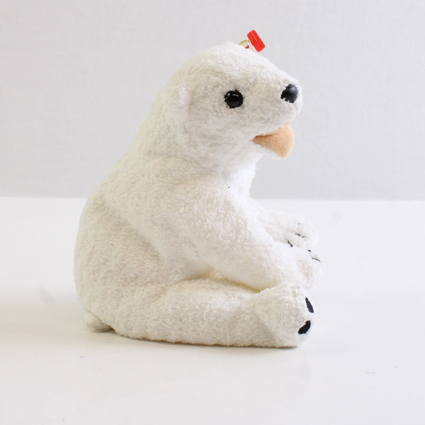 TY Beanie Babies Aurora 2000 White Polar Bear With Tag Plush Doll Toy