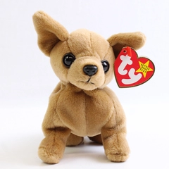 TY Beanie Babies Tiny 1999 Brown Chihuahua W/ Ear Tag Error 1998 Plush Doll Toy