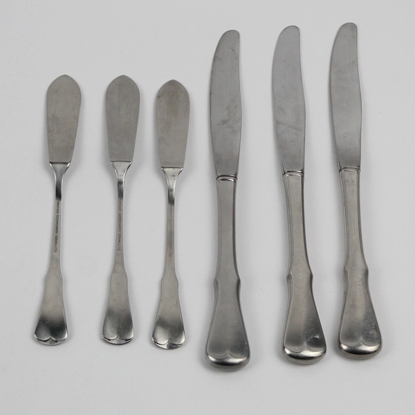 Lot Of 6 Oneida Patrick Henry (Community) Flatware 3 Dinner 3 Butter Knives