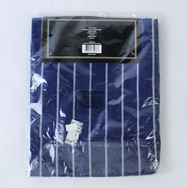 Chef's Essentials Stars And Stripes Apron Navy Blue White Bar B Que Kitchen NWT