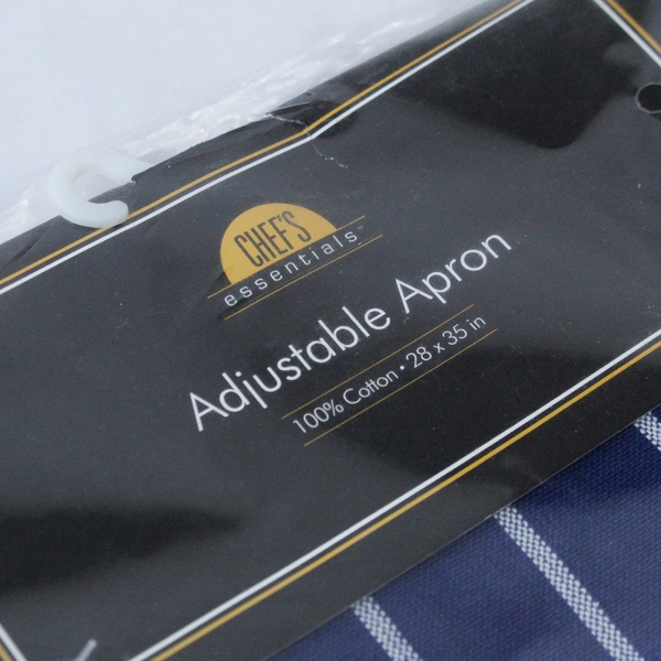 Chef's Essentials Stars And Stripes Apron Navy Blue White Bar B Que Kitchen NWT