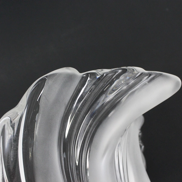 MIKASA Belle Epoque Swirl Wave Lead Crystal Centerpiece Bowl 12"