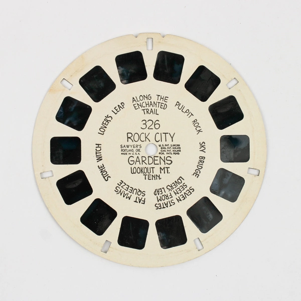 Lot of 3 View-Master Reels Lookout Mt Rock City Garden Great Smoky Mt Tennessee 