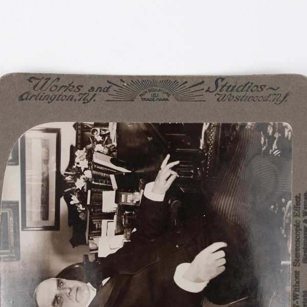 US President William McKinley Underwood Stereoview Without Stereoscopic Effect