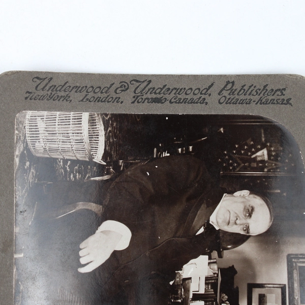 US President William McKinley Underwood Stereoview Without Stereoscopic Effect