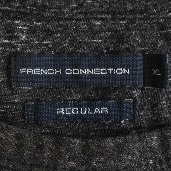 French Connection Men's XL Gray Heather Crewneck Short Sleeve T-Shirt 