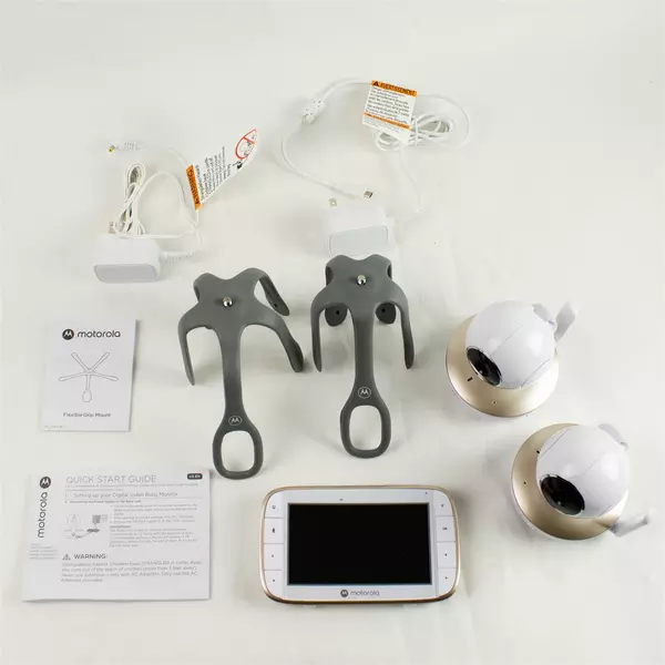 Motorola VM855 5.0 Portable Wi‑Fi Video Baby Monitor w/ Flexible Crib Mount