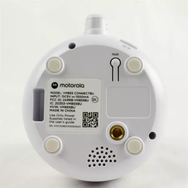 Motorola VM855 5.0 Portable Wi‑Fi Video Baby Monitor w/ Flexible Crib Mount