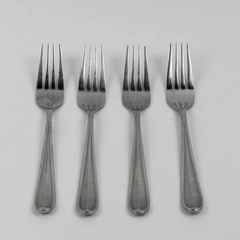 Lot of 4 Oneida Silver Wagner Pattern 18/10 Stainless Dinner Forks 7.75"