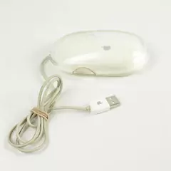 Vintage Apple Pro Mouse M5769 Clear White USB Tested Works Translucent