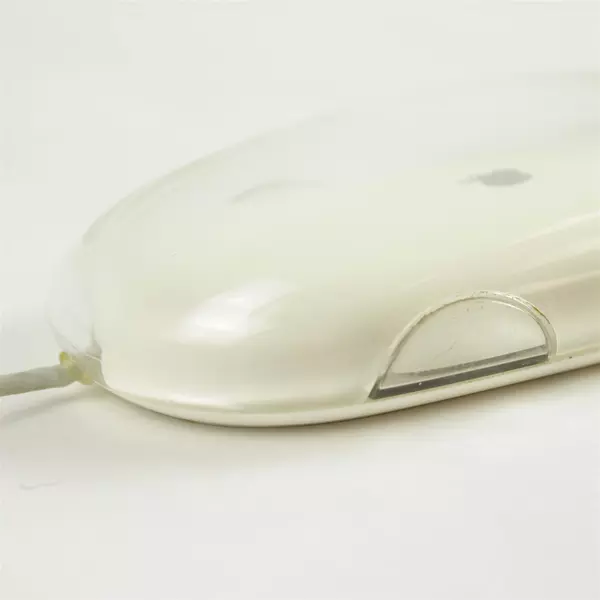 Vintage Apple Pro Mouse M5769 Clear White USB Tested Works Translucent