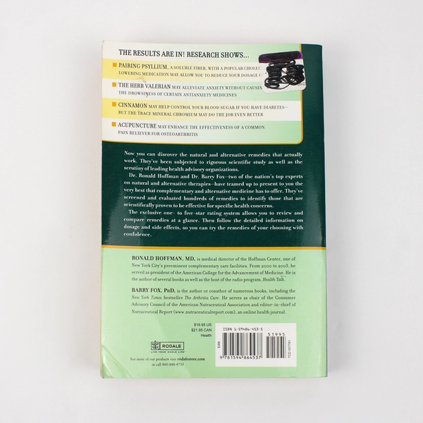 Alternative Cures That Really Work by Ronald Hoffman & Barry Fox 2006 Paperback