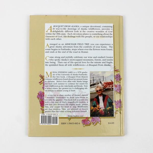 A Bouquet From Alaska Wildflower Devotions by Melva Stephens Lard 2003 HC 1st Ed