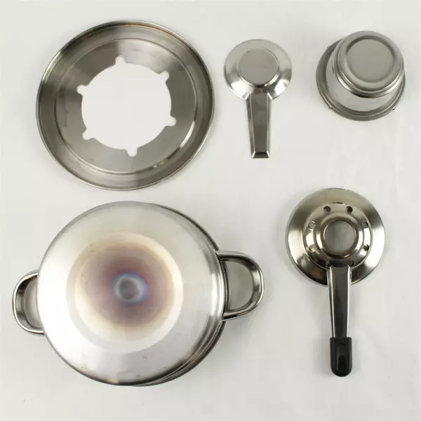 Stainless Steel Fondue Set - Compact Fondue Pot