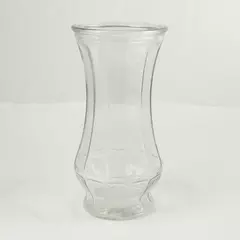Clear Hourglass Glass Vase 10in Modern Centerpiece Home Decor