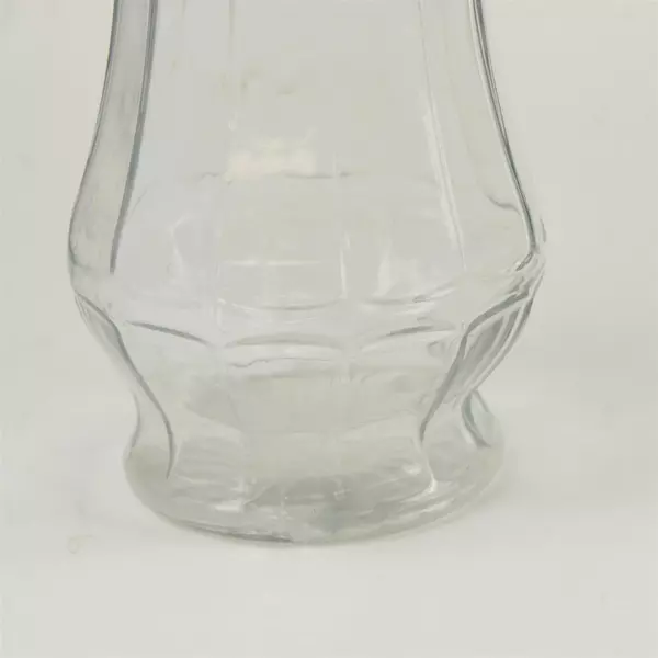 Clear Hourglass Glass Vase 10in Modern Centerpiece Home Decor