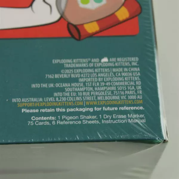 Exploding Pigeon Party Game - Fast-Paced Card Game - New Sealed