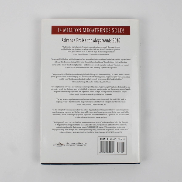 Megatrends 2010 The Rise of Conscious Capitalism Patricia Aburdene 2005 HC DJ