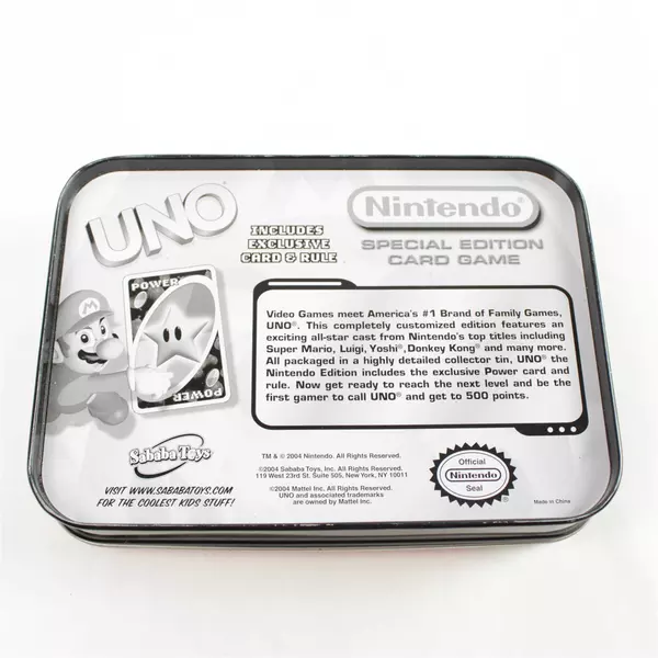 UNO Mario Special Edition Collectors Tin Card Game