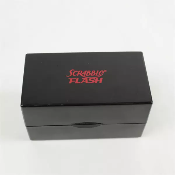 Hasbro Scrabble Flash Electronic Word Game Black Case - Needs Batteries