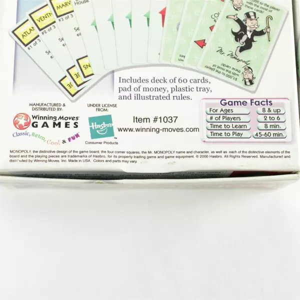 Vintage Monopoly Card Game Winning Moves Finance Cards