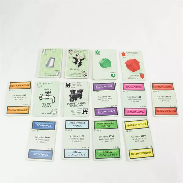 Vintage Monopoly Card Game Winning Moves Finance Cards