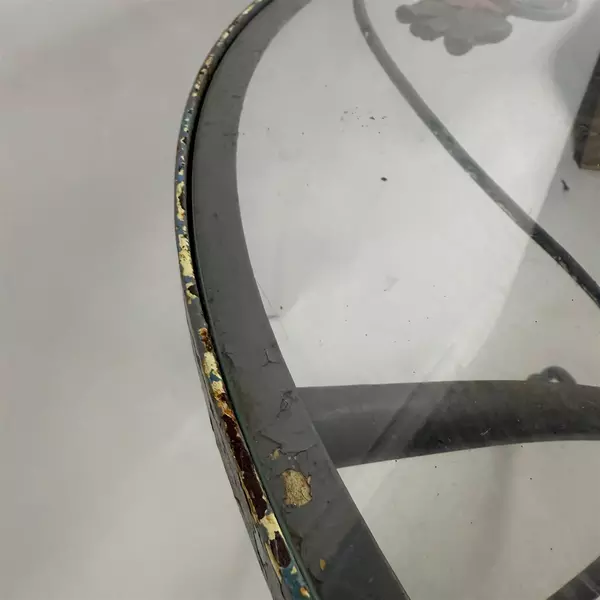 3-Piece Rose Glass Table Outdoor Patio Set