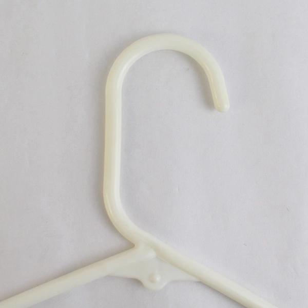 Lot of 10 Tubular White Hangers Standard Size for Closet Storage Organization