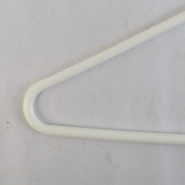 Lot of 10 Tubular White Hangers Standard Size for Closet Storage Organization