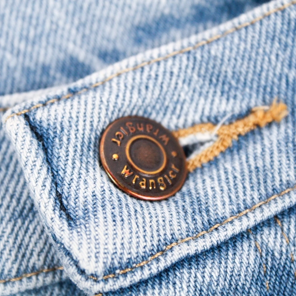 Wrangler Straight Jeans Men's W31 L30, Light Wash Blue Cotton Stretch