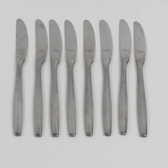 Lot of 8 Noritake Harmony Solid Dessert Knives 18/8 Stainless Japan Flatware