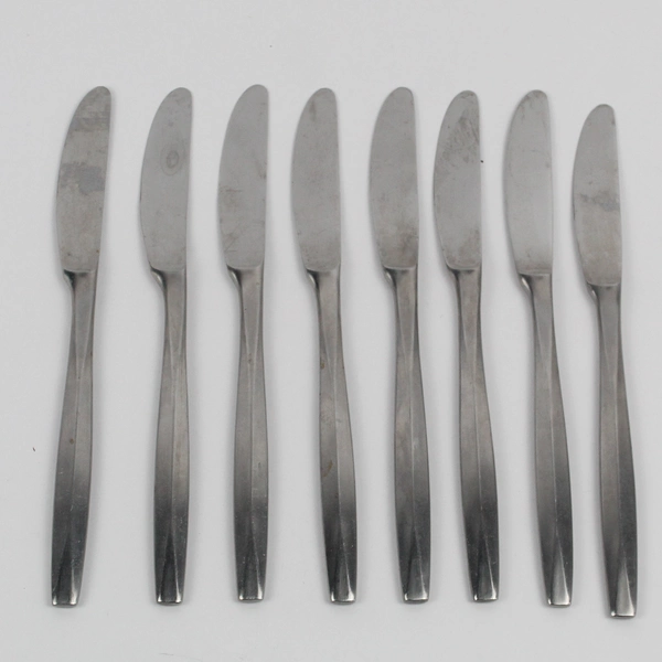 Lot of 8 Noritake Harmony Solid Dessert Knives 18/8 Stainless Japan Flatware