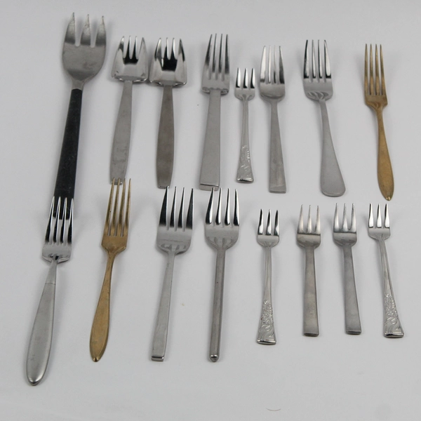 Mixed Lot of 16 Stainless Steel Forks Wedding Event Flatware
