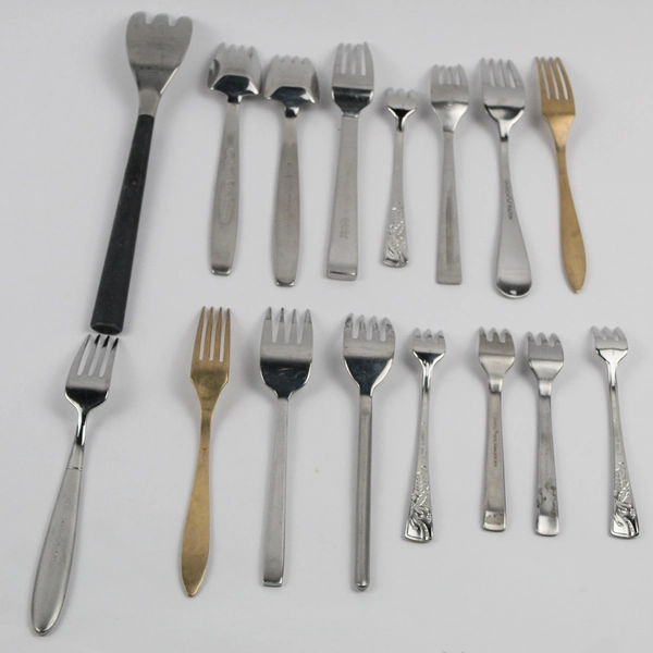 Mixed Lot of 16 Stainless Steel Forks Wedding Event Flatware