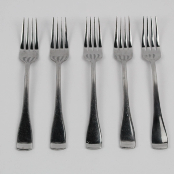 Lot of 5 Oneida Surge Stainless Steel Salad Forks 7"