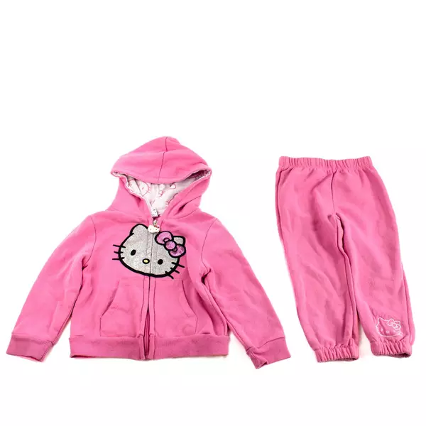 E-Play Brands Hello Kitty Sanrio Pink Hoodie & Sweatpants Set Girls' Size 2T