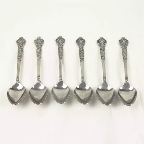 Set of 6 Versailles MSI Place Stainless Oval Soup Tablespoons 7.5in