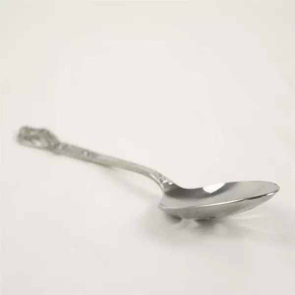 Set of 5 Versailles MSI Pierced Stainless Steel Serving Spoons 8.25"