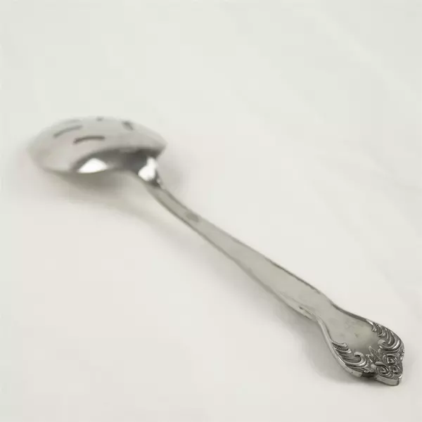 Set of 5 Versailles MSI Pierced Stainless Steel Serving Spoons 8.25"