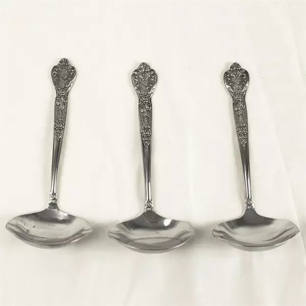 Set of 3 MSI Versailles Stainless Steel Gravy Ladles 6.5" 